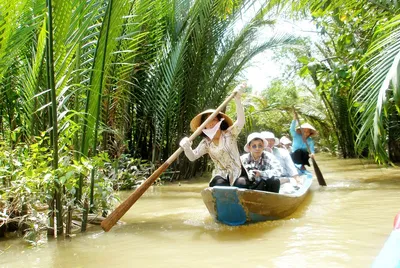 Река меконг в сумерках в таиланде | Премиум Фото