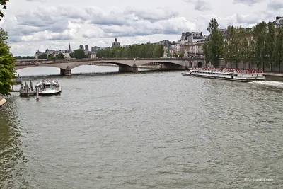 Река сена в париже | Премиум Фото