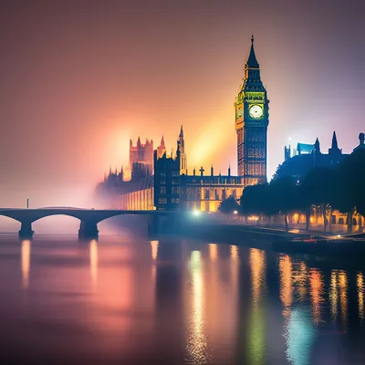 Лондон, река Темза, 8k» — создано в Шедевруме