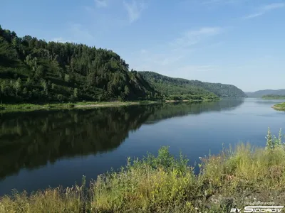 Сибирская Река Томь, Кузбасс. Широкая…» — создано в Шедевруме