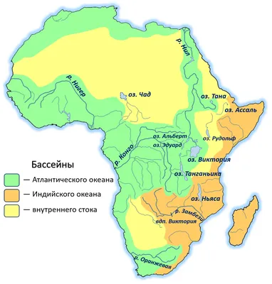 Реки Африки - самая длинная на карте