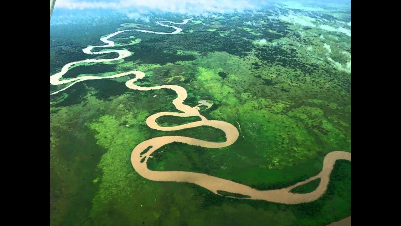 Полноводная река планеты. Река Конго в Африке. Дельта реки Конго.
