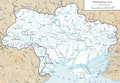 Детальная карта рек Украины | Карты Украины