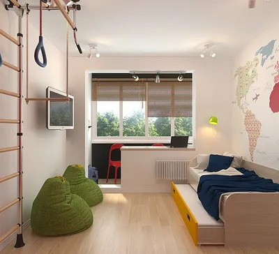 Дизайн малогабаритной 3-комнатной квартиры 63 кв. м. в панельном доме |  Идеи домашнего декора, Дизайн, Комната для мальчика дизайн