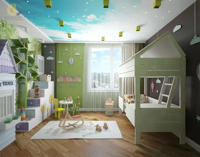Выполненные работы по дизайн-проект детской комнаты для мальчика - 16 кв.м.  - Интерьер от А до Я