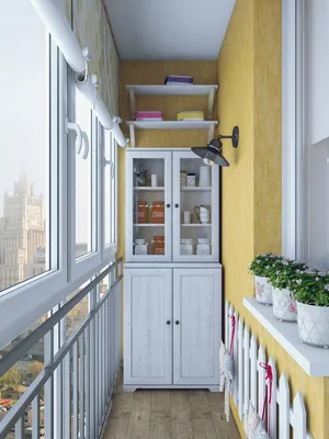 Обустройство балкона в блоке - 20 идей для красивого маленького балкона  [INSPIRATIONS]