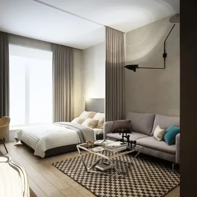Дизайн спальни-гостиной 15 кв. м.: 50 фото интерьеров комнаты, идеи дизайна  | Небольшие гостиные, Небольшие пространства, Квартирные идеи