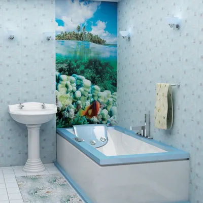 Ремонт ванной комнаты. Услуги по ремонту ванной комнаты панелями ПВХ.
