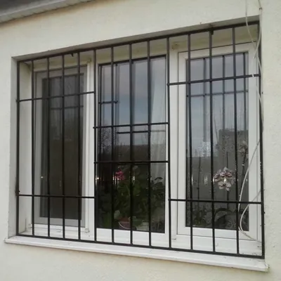 Решетки металлические на окна (прямые , прут квадратный 12 мм) купить,  цена, фото