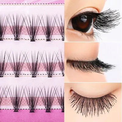 Накладные ресницы пучковые, 12 мм - Avenir Cosmetics Individual Lashes  Flare Medium 12 mm: купить по лучшей цене в Украине | Makeup.ua