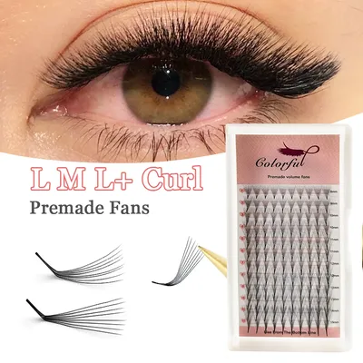 8/10/12D Premade Volume Fans Lashes MIX 8-14MM 12D Premade Fan Lashes  Brazilian Cilia for Eyelashes Extension Fake Eyelashes - AliExpress