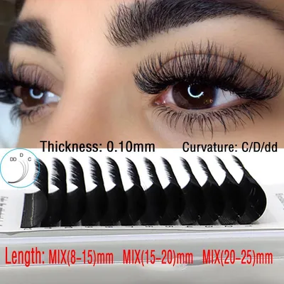15MM Mink Eyelashes 3D Curl Winged End Eye Elongated Fake Lashes Thick  Handmade Natural False Eyelash Messy Cross Lash - AliExpress