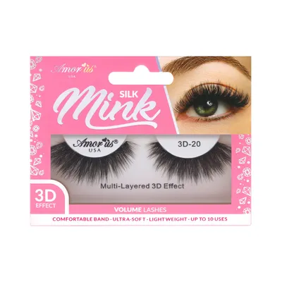 ZIDIA Ресницы пучки 20D изгиб C 0.10 Mix M (3 ленты размер 91011mm) |  Beauty Master