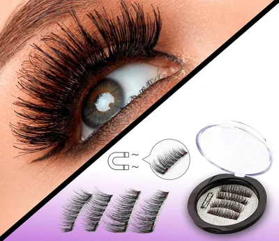 Магнитные ресницы Aliexpress Magnetic eyelash 3 D - «Макияж за 5 минут?  Легко! ☆ Самые удобные магнитные ресницы из всех, что я пробовала ☆  Рассказываю как я делала свою идеальную длину. Тем