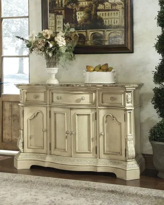 реставрация старого буфета своими руками | Dining room server, White dining  room, Dining room furniture