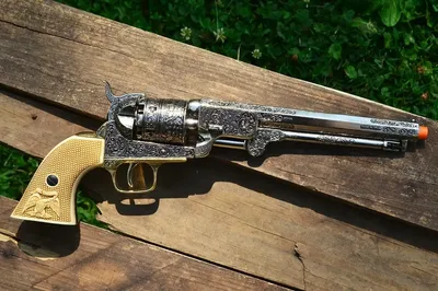 Револьвер WinGun Colt Peacemaker Silver version CO2 (CP137S) - для  страйкбола от GETAIRSOFT.RU