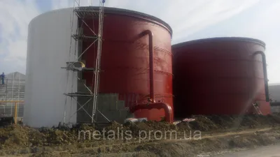 Резервуар вертикальный стальной РВС-300 м³ м.куб для воды с монтажом,  изготовление резервуаров (ID#1441438327), купить на Prom.ua