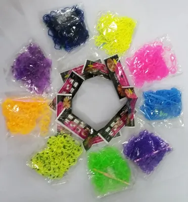 Резинки для плетения браслетов rainbow loom (ID#10077286), цена: 19 руб.,  купить на Deal.by