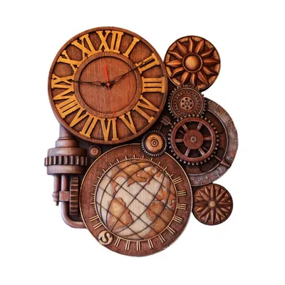 Часы настенные резные из дерева \"Кабанчик\" – заказать на Ярмарке Мастеров –  JEPM4BY | Часы классические, Санкт-Петербург