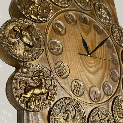 Часы настенные резные из дерева (высококачественной фанеры) ручной работы  FANERA.SHOP - купить по низкой цене в интернет-магазине OZON (960967042)