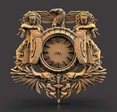 Дизайнерские резные часы «Астрономические» из массива дерева купить с  доставкой по России