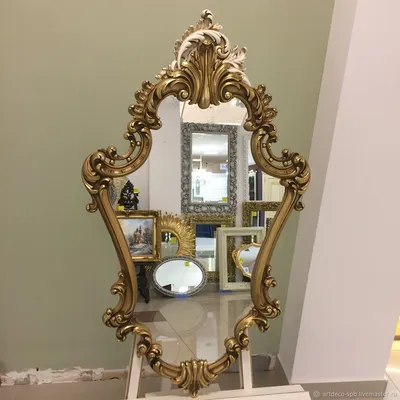 Красивое резное зеркало под бронзу купить в интернет-магазине Ярмарка  Мастеров по цене 35100 ₽ – JQ79YRU | Зеркала, Санкт-Петербург - доставка по  России