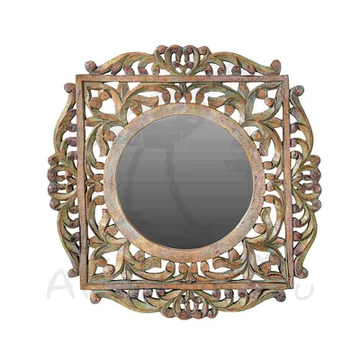 Купить Зеркало настенное в резной раме, бронза 115*4*73 см - по цене 19000  руб. в Москве / Магазин дизайнерской мебели Ширма Мебель