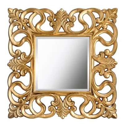 Настенное зеркало «Листья аканта» в резной раме