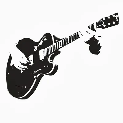 Рок гитара рисунок карандашом - 72 фото