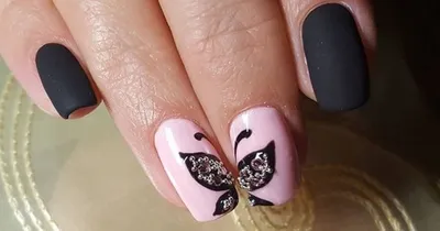 Рисунки на ногтях бабочки фото фото