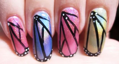 НАСТОЯЩИЕ бабочки на ногтях. ИДЕИ для маникюра) Креативный дизайн ногтей -  YouTube