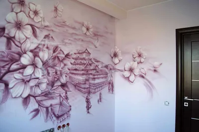 Роспись стен в квартире своими руками (50 фото) - изысканный декор для всех  комнат