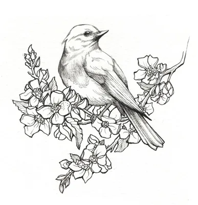 Рисунки птиц карандашом фото фото