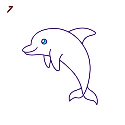 Рисунок дельфина фото фото