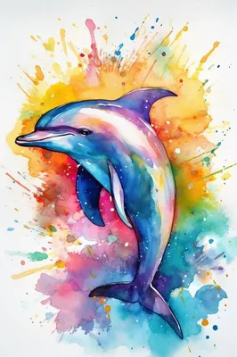 Раскраски дельфина, Страница:2.