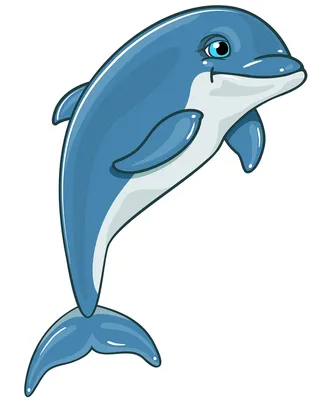 Рисунок дельфина, на котором есть слово дельфин. | Премиум векторы