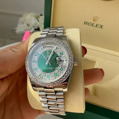 Часы наручные женские Rolex 28 mm Datejust Diamond Silver-Black Купить на  lux-bags
