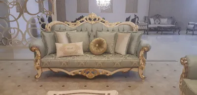 Роскошная мебель удобное кресло текстильная обивка в синем цвете мебель для  гостиной (id 108007640), купить в Казахстане, цена на Satu.kz