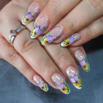 Слайдер дизайн Crystaloff Nail Design 496 цветы и надписи - купить Декор  ногтей в Германии | Декор ногтей - tuffishop