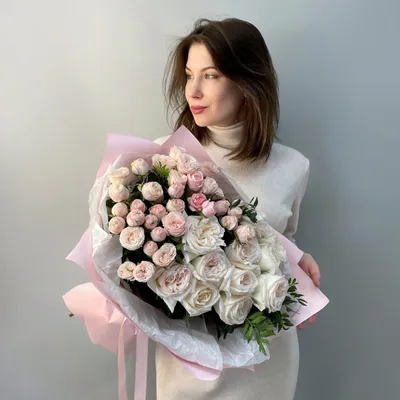 Букет «Белый лебедь» из роз - заказать и купить за 1 580 ₽ с доставкой во  Владимире - партнер «ЦВЕТОЧКИ»