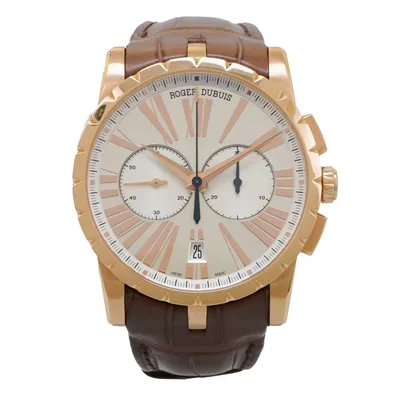 Roger Dubuis Excalibur Automatic 42mm Rose Gold Mens Strap Watch DBEX0422 |  eBay