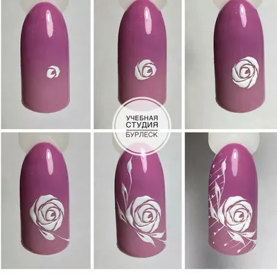 Маникюр с цветами: лучшие рисунки на ногтях (фото) | Nail art, Floral nail  art, Nail designs