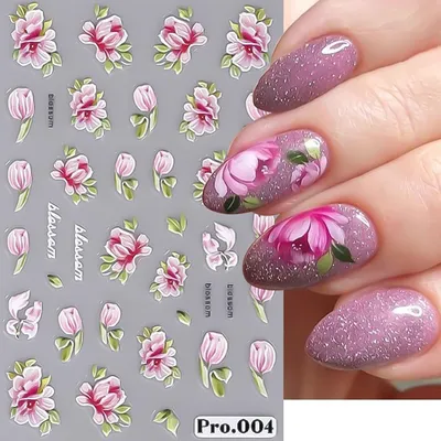 🌸Цветы на ногтях🌸Флористика🌸Простой дизайн ногтей гель лаком🌸Nail  Design Shellac🌸 - YouTube