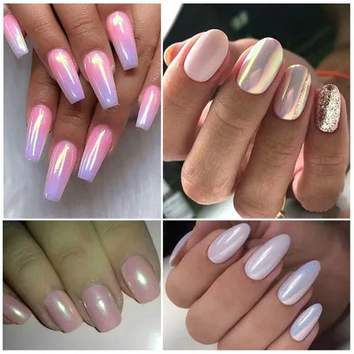 Mila Nails Shop Втирка для ногтей зеркальная призма маникюра металлическая