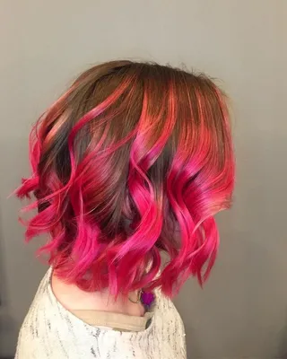 Мелирование на каре | Длинные волосы цвета, Розовые цвета волос, Цвета  краски для волос