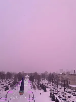 Розовое небо: жители Николаева могли наблюдать необычный лиловый закат.ФОТО  | СВІДОК.info
