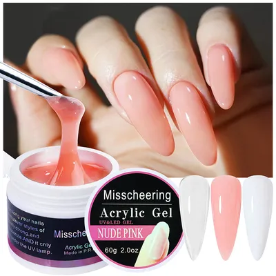 Nail Extension Gel with Pink White Clear Poly Nail Gel for Fingertips –  VEYCHOLE