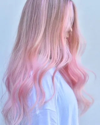 Розовые пряди на светлых волосах (30 фото) ✂ Для Роста Волос