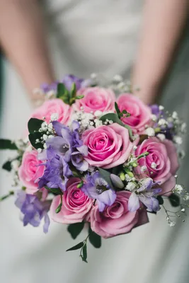 Бело-розовый букет невесты | Букет невесты купить | Свадебный букет купить  | Интернет магазин цветов dakotaflora.com