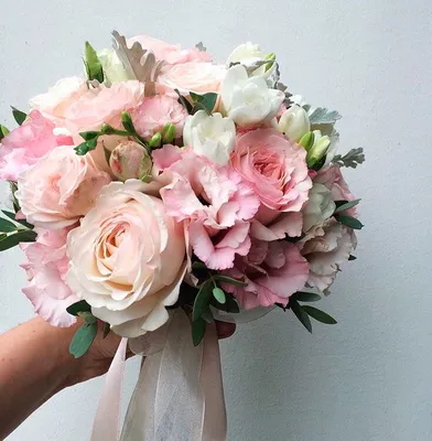 Букет невесты из розовых диантусов - купить с доставкой в Омске - LAVANDA